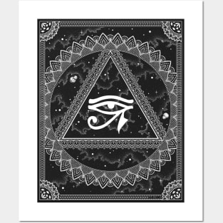 Eye of Ra Cosmic Mandala Posters and Art